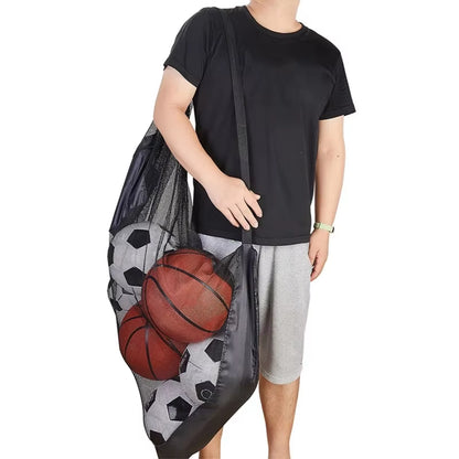 Drawstring Sports Ball Bag Football Mesh Bag Basketball Backpack Football Soccer Volleyball Ball Storage Bags Swimming Gear Bag