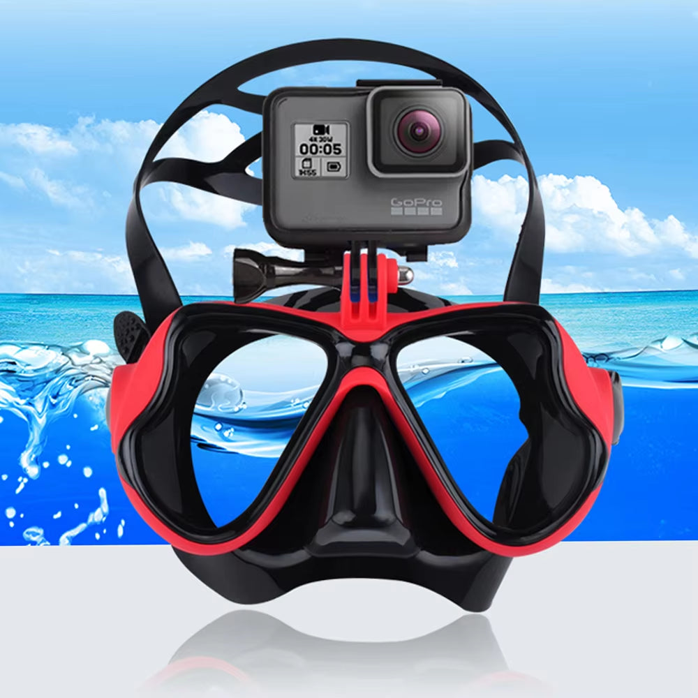 Professional Underwater Mask Camera Diving Mask Swimming Goggles Snorkel Scuba Diving Camera Holder for Gopro