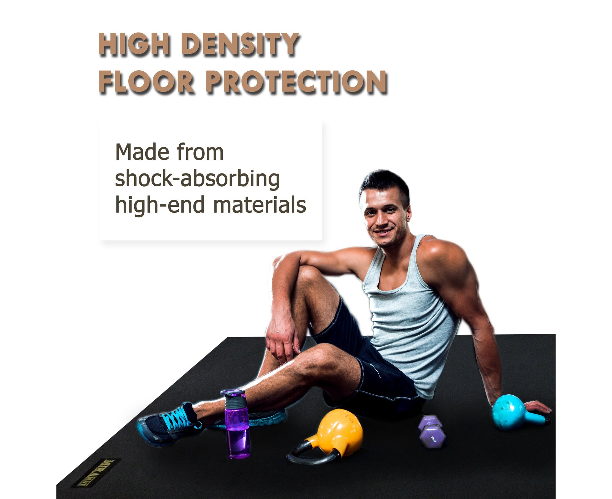 ® Mega - Very Large Premium Exercise Mat (214 X 153 Cm; 7Mm Thick) - Durable