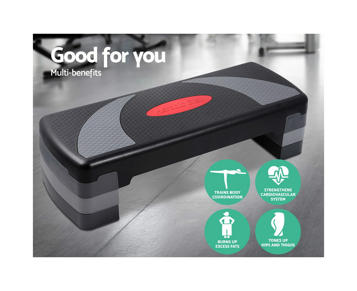 3 Level Aerobic Step Exercise Stepper 78Cm Gym Home Fitness